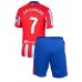 Maillot de foot Atletico Madrid Antoine Griezmann #7 Domicile vêtements enfant 2024-25 Manches Courtes (+ pantalon court)